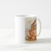 Spaghetti Kitty, Orange, Coffee Mug Koffiemok (Voorkant rechts)