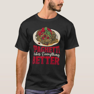 Spaghetti maakt alles beter in het Italiaans pasta T-shirt