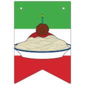 Spaghetti & Meatball Maandelijkse Mijlpaal Banner (Tweede vlag)