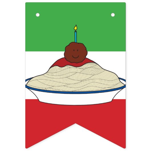 Spaghetti & Meatball Monthly Milestone Banner (Tweede vlag)