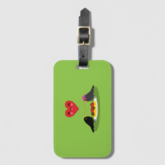 Spaghetti Meatball Romantic Date Bagagelabel (Voorkant (verticaal))