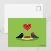 Spaghetti Meatball Romantic Date Briefkaart (Voorkant / Achterkant)