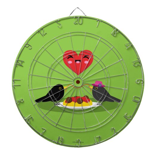 Spaghetti Meatball Romantic Date Dartbord (Voorkant)