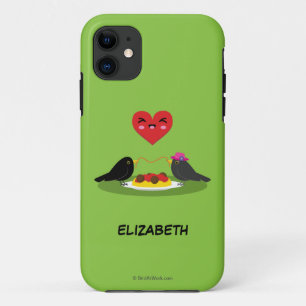 Spaghetti Meatball Romantic Date Jouw namen toev Case-Mate iPhone Case