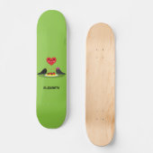 Spaghetti Meatball Romantic Date | Jouw namen toev Persoonlijk Skateboard (Voorkant)