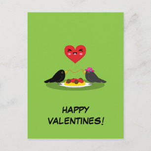 Spaghetti Meatball Romantic Date Jouw tekst toev Briefkaart