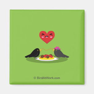 Spaghetti Meatball Romantic Date Magneet