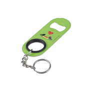 Spaghetti Meatball Romantic Date Mini Flessenopener (Achterkant Gekanteld)