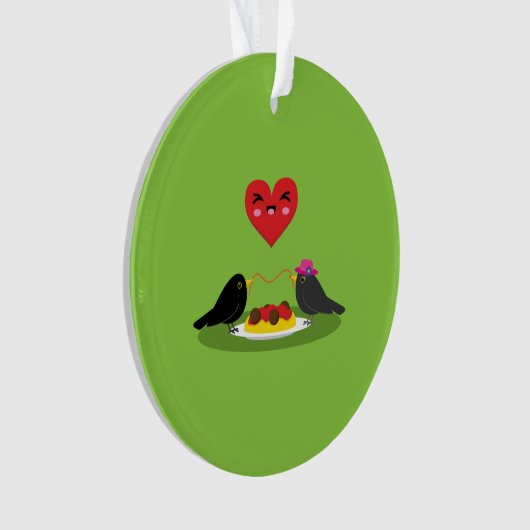 Spaghetti Meatball Romantic Date Ornament (voorkant)