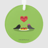 Spaghetti Meatball Romantic Date Ornament (achterkant)