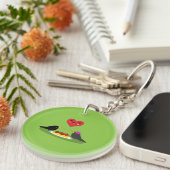 Spaghetti Meatball Romantic Date Sleutelhanger (Voorkant Rechts)