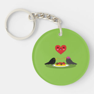 Spaghetti Meatball Romantic Date Sleutelhanger