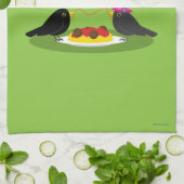 Spaghetti Meatball Romantic Date Theedoek (Gevouwen)
