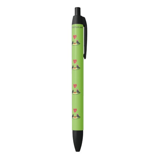 Spaghetti Meatball Romantic Date Zwarte Inkt Pen (Achterkant (Verticaal))