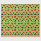 Spaghetti Meatballen Romantic Date Pattern Cadeaupapier (Vlak)