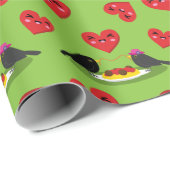 Spaghetti Meatballen Romantic Date Pattern Cadeaupapier (Rol Hoek)