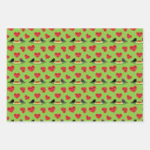 Spaghetti Meatballen Romantic Date Pattern Inpakpapier Vel (Voorkant 3)