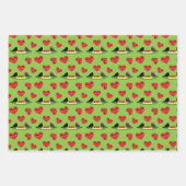 Spaghetti Meatballen Romantic Date Pattern Inpakpapier Vel (Voorkant 2)