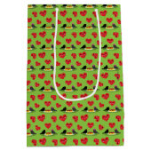 Spaghetti Meatballen Romantic Date Pattern Medium Cadeauzakje (Achterkant)