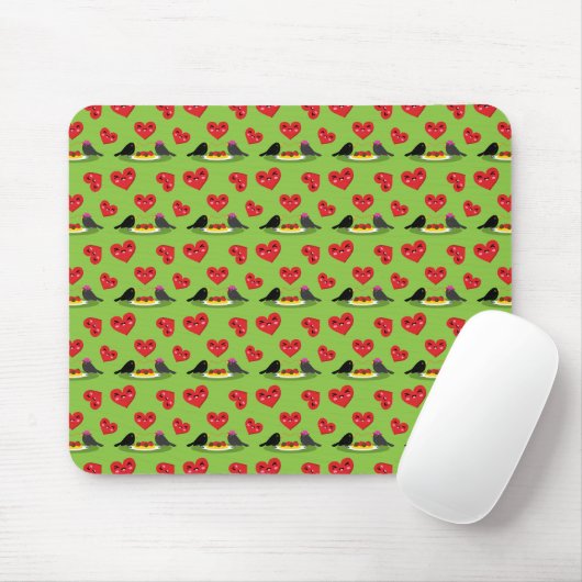 Spaghetti Meatballen Romantic Date Pattern Muismat (Met muis)