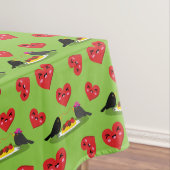 Spaghetti Meatballen Romantic Date Pattern Tafelkleed (Voorbeeld)