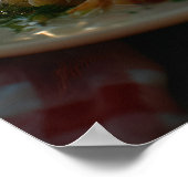 Spaghetti met asperges Tips van een Riverbank Poster (Hoek)