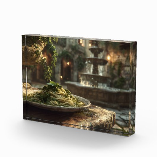 Spaghetti met Broccoli Rabe Fotoblokken (Rechts)