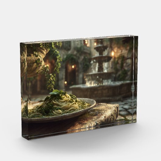 Spaghetti met Broccoli Rabe Fotoblokken (Links)