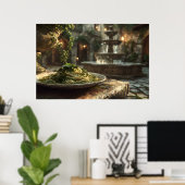 Spaghetti met Broccoli Rabe Poster (Thuiskantoor)