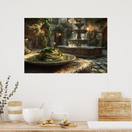 Spaghetti met Broccoli Rabe Poster