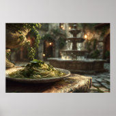 Spaghetti met Broccoli Rabe Poster (Voorkant)