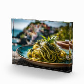 Spaghetti met citroen Basil Pesto – Kustterras Fotoblokken (Rechts)