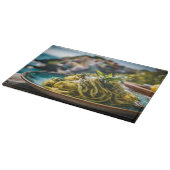 Spaghetti met citroen Basil Pesto – Kustterras Snijplank (Hoek)