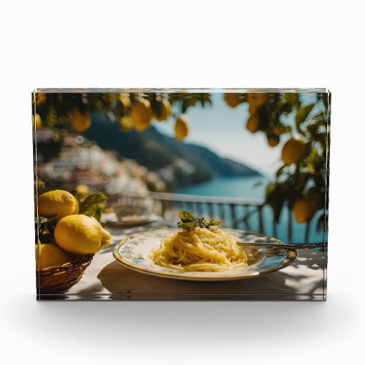 Spaghetti met citroensap fotoblokken (Voorkant)