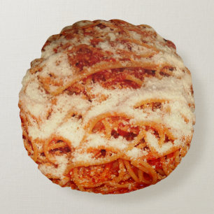 Spaghetti met het Sierkussen van de Parmezaanse ka Rond Kussen