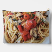 Spaghetti met Mosselen & Cherry Tomatoes Eten Pouc Etui (Achterkant)