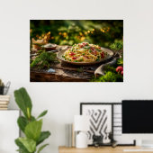 Spaghetti met sardines en venkel poster (Thuiskantoor)