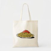Spaghetti met tomatensaus tote bag (Voorkant)