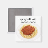 Spaghetti met Vleesbesparende koeler Magnet (Voorkant / Achterkant)