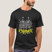 Spaghetti Monster Ramen voor pasteieren T-shirt (Voorkant)