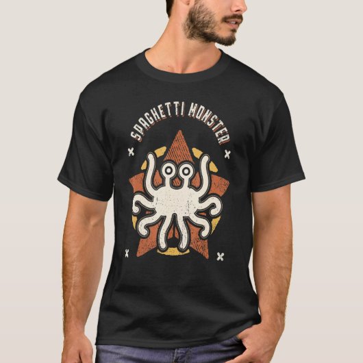Spaghetti Monster  Retro Classic T-shirt (Voorkant)