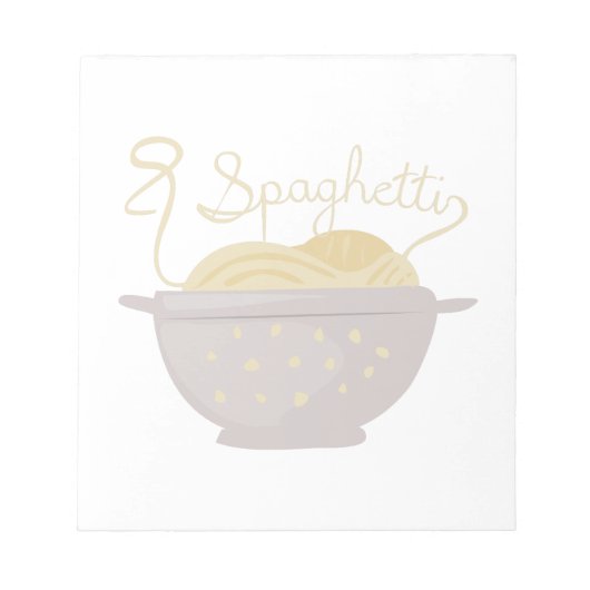 Spaghetti Notitieblok (Voorkant)