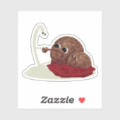 Spaghetti Ontmoet Bal Sticker (Vel)