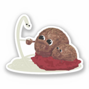 Spaghetti Ontmoet Ballen Sticker