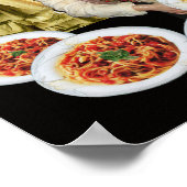 SPAGHETTI-PARTIJ, Italiaanse keuken, Chef, Pulcine Poster (Hoek)