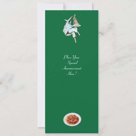 SPAGHETTI PARTIJ, ITALIAANSE KITCHEN-diner, brunch Kaart (Achterkant)