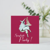 SPAGHETTI PARTIJ, ITALIAANSE KITCHEN-diner, brunch Kaart (Staand voorkant)