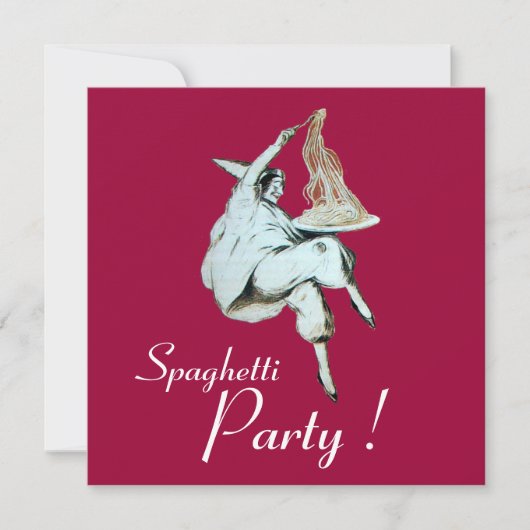 SPAGHETTI PARTIJ, ITALIAANSE KITCHEN-diner, brunch Kaart (Voorkant)
