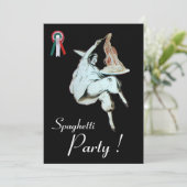 SPAGHETTI PARTIJ, ITALIAANSE KITCHEN rood diner, b Kaart (Staand voorkant)