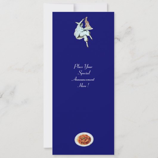 SPAGHETTI PARTIJ, ITALIAANSE KITCHEN rood diner Kaart (Achterkant)